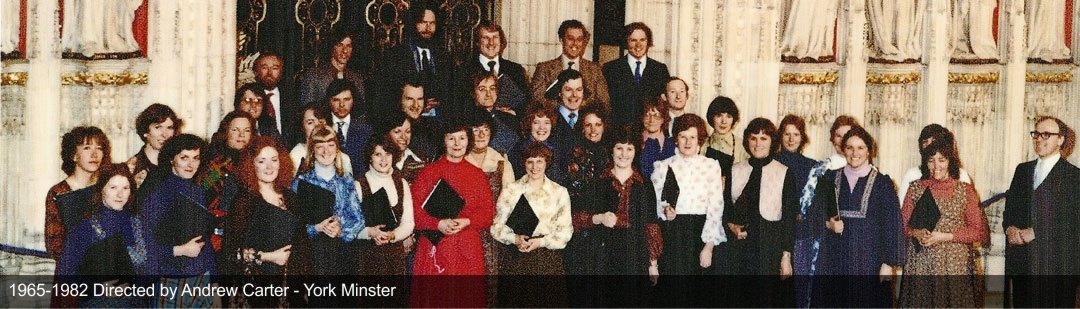 Chapter House Choir with their founding musical director Andrew Carter
